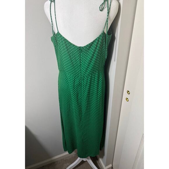 Reformation Peach Dress Veritas Green Size 12 - Picture 7 of 11